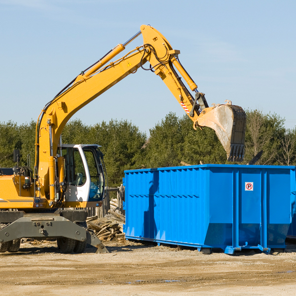 what size residential dumpster rentals are available in Cookville Texas